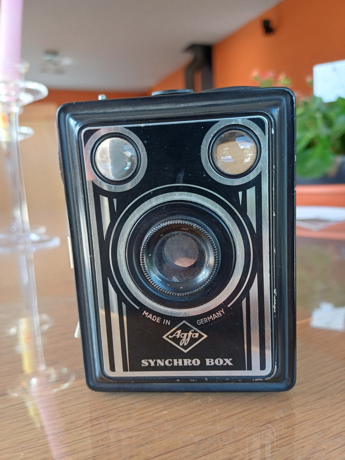 Vintage Agfa Synchro Box boxcamera, Ophalen, 1940 tot 1960, Fototoestel