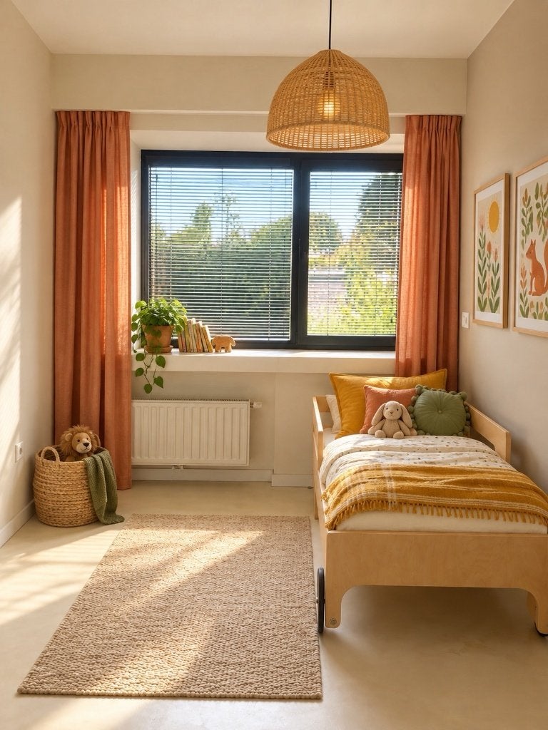 Rafa Kids Toddler Bed – Natural – Zo goed als nieuw, Ophalen, Eenpersoons, Scandinavische BOHO-stijl voor een warme kinderkamer.