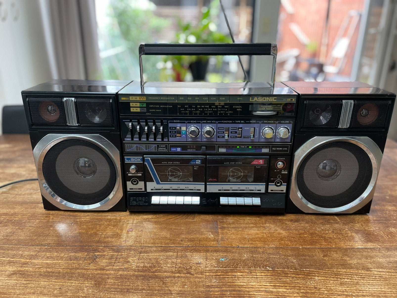 Boombox Lasonic L-30K vintage 80’s, Ophalen, Gebruikt
