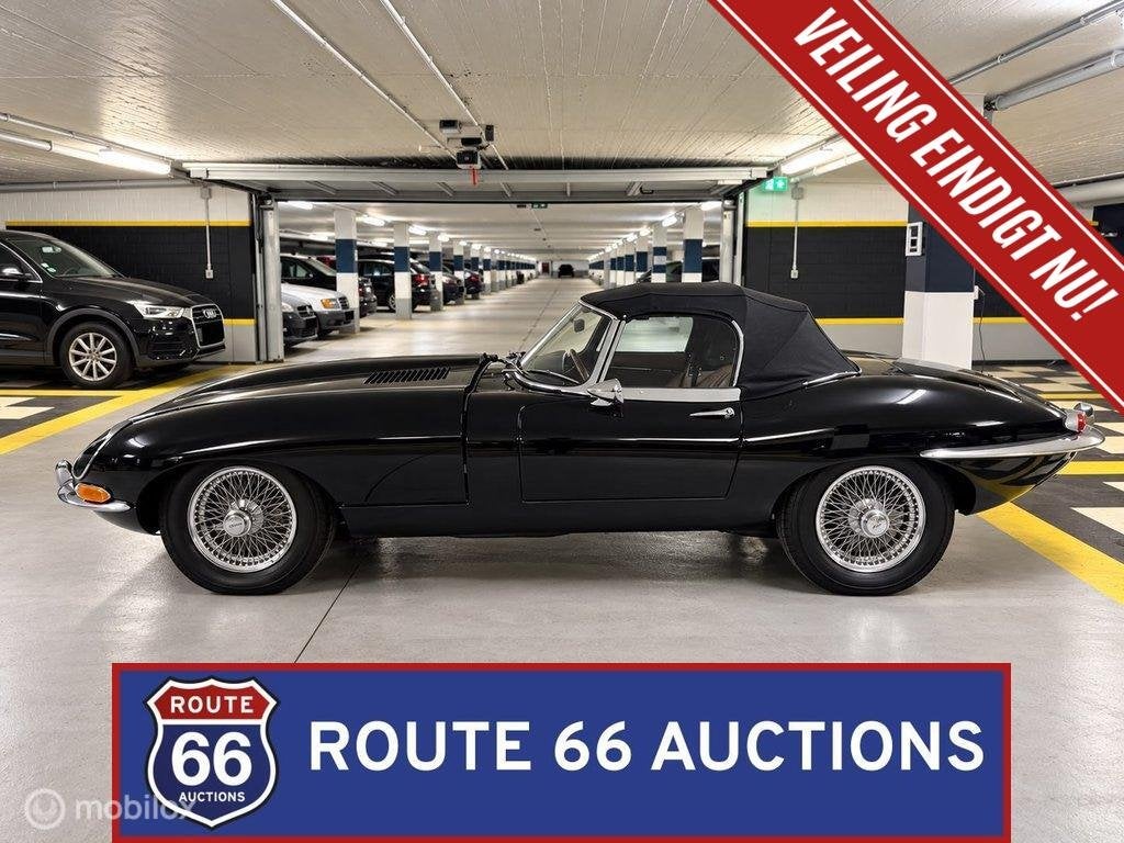 Jaguar E-Type Series 1.5 Cabriolet | 1968 | Route 66 Auction, Autos, Achat, Entreprise, Boîte manuelle, Autre carrosserie