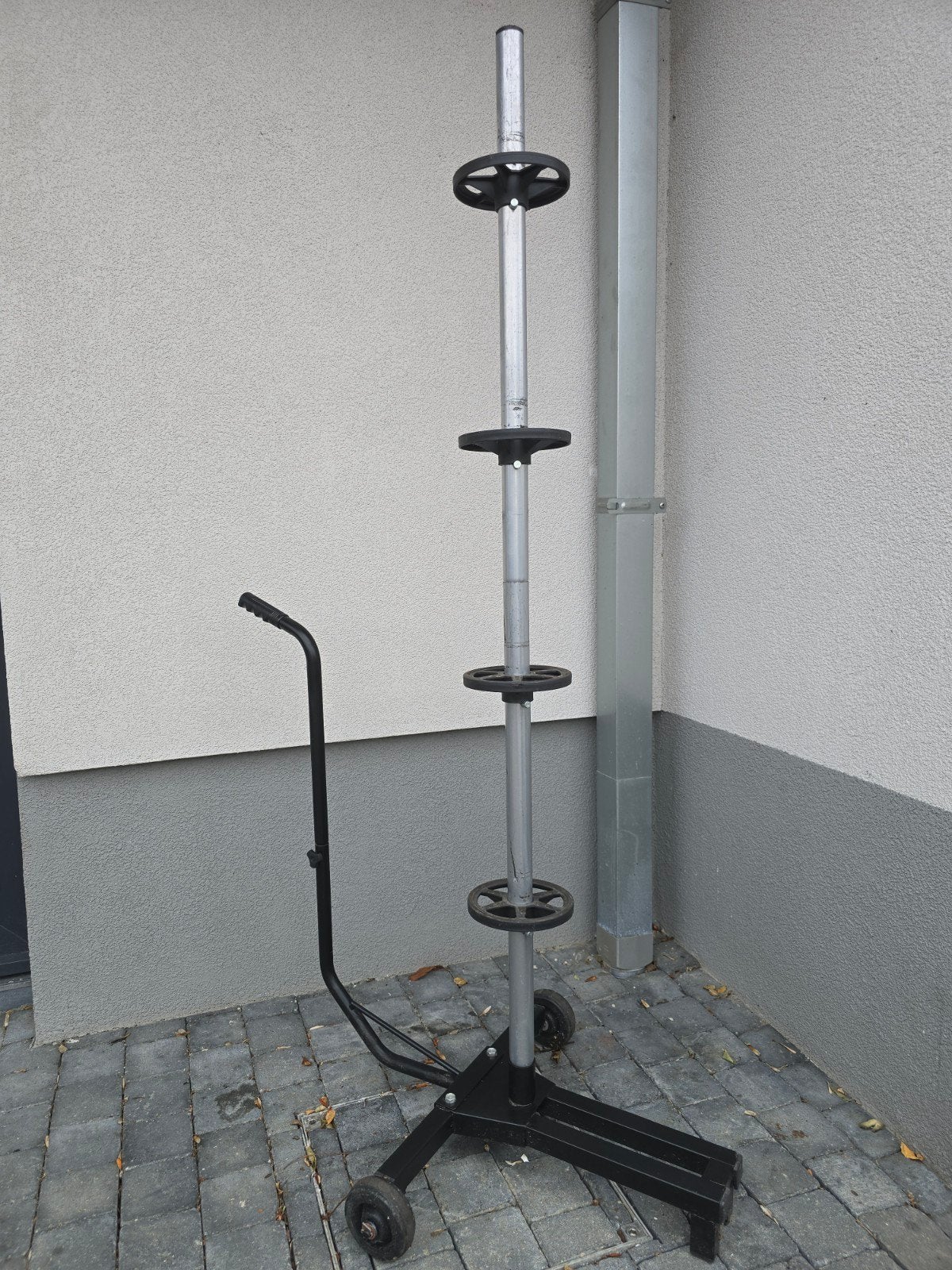 Porte roue sur roulette, Enlèvement