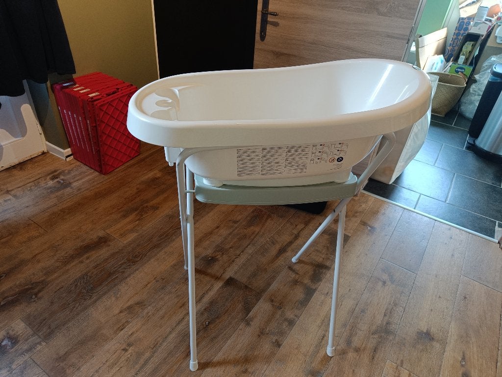 Bébé-jou thermobad met standaard, Kinderen en Baby's, Badjes en Verzorging, Ophalen, Zo goed als nieuw, Badje, Bébé-jou