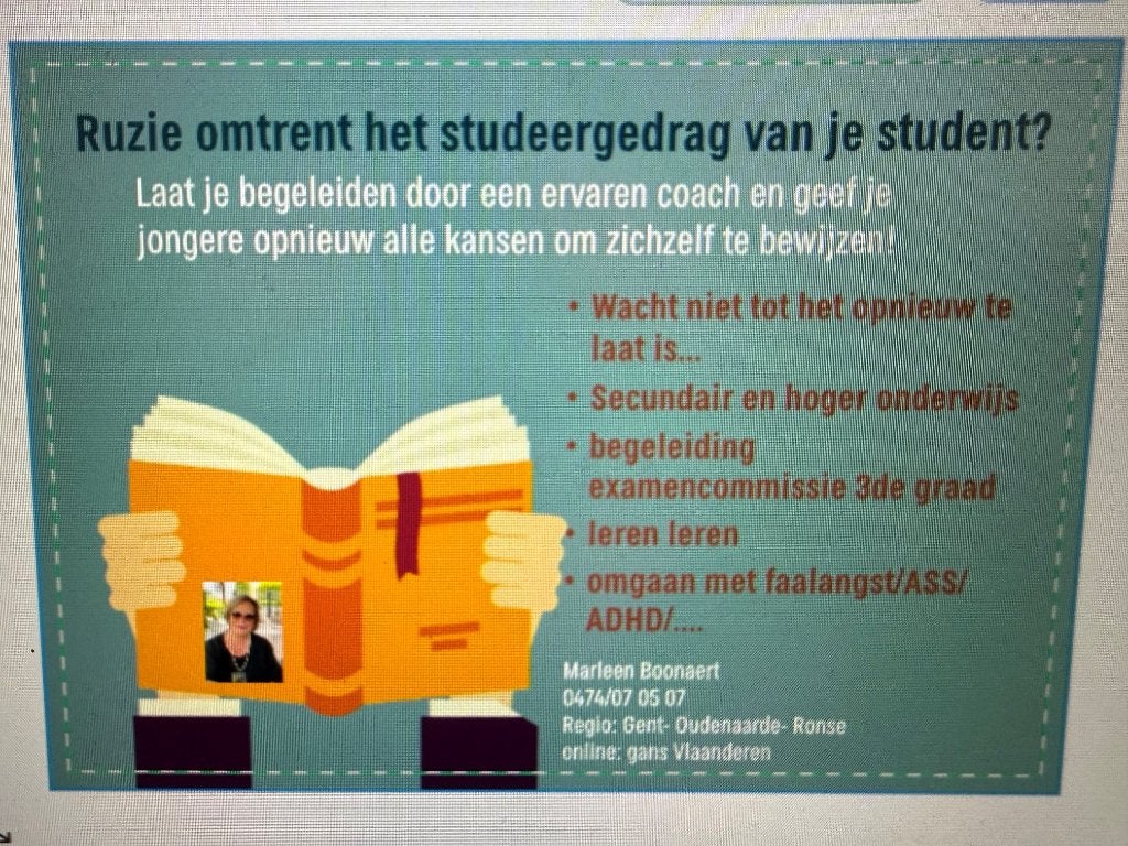 Leerkoers Advance: ambitie, coaching, begeleiding op maat!, Cours particulier, Leçon particulière