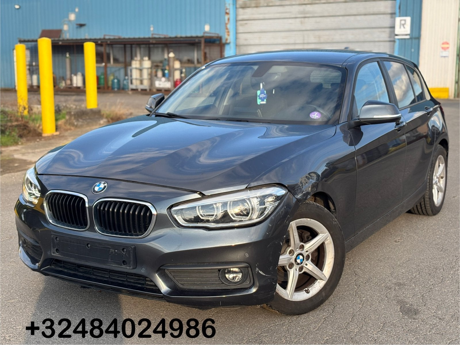 BMW 116i F20 Lci 2019 125.000km LED phare, Autos, BMW, Argent ou Gris, Achat, Euro 6, Entreprise