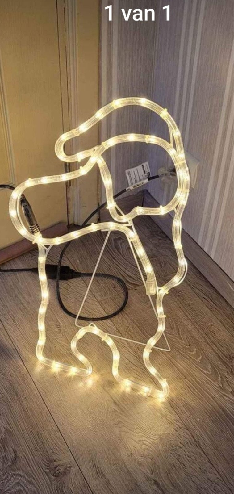 joli grand père Noël avec lumières extérieures, Enlèvement ou Envoi