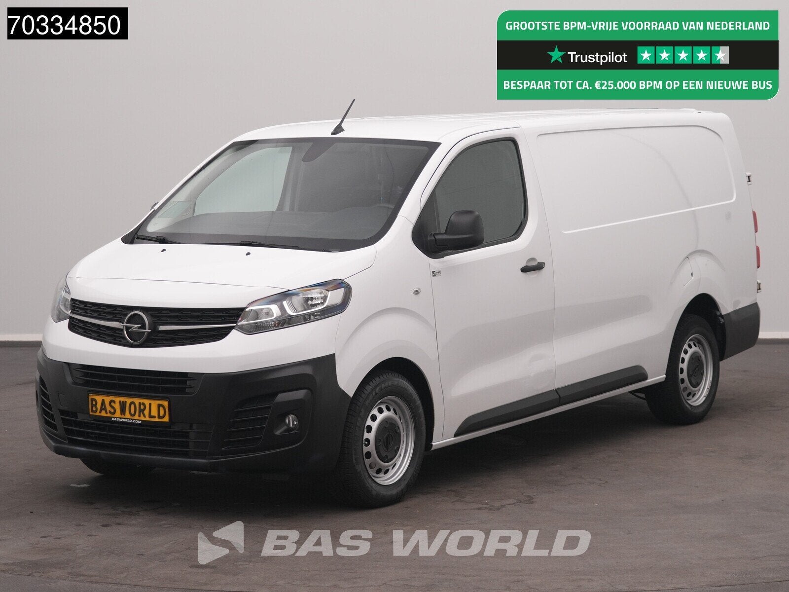 Opel Vivaro 145PK L3H1 Navi Airco Cruise Camera Euro6 L3 Lon, Auto's, Stof, Gebruikt, 4 cilinders, Wit