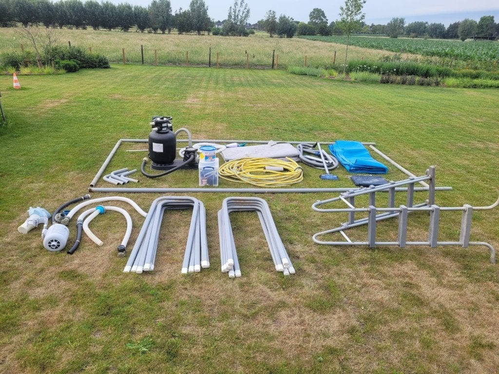 Zwembad, Gebruikt, 300 cm of meer, Rechthoekig, Ophalen