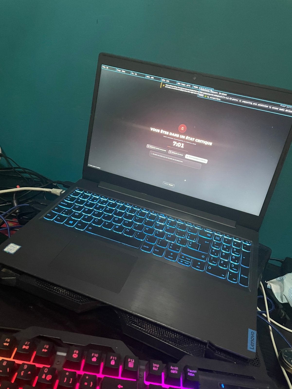 Pc portable gamer faire offre lire la description, Informatique & Logiciels, Enlèvement, Comme neuf, SSD
