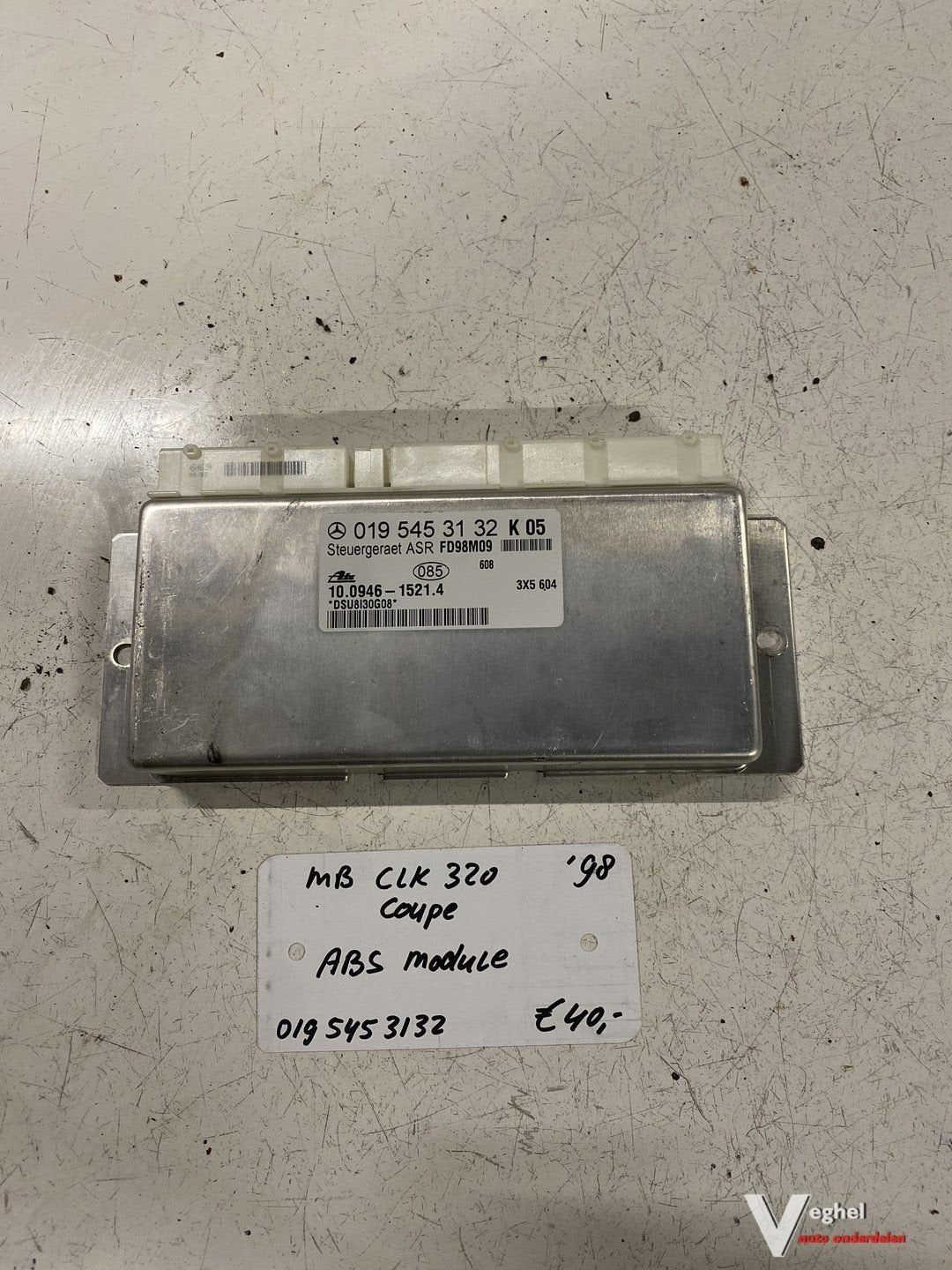 Mercedes CLK 320 coupe 1998 ABS Module 019 545 3132, -, Utilisé, -, -