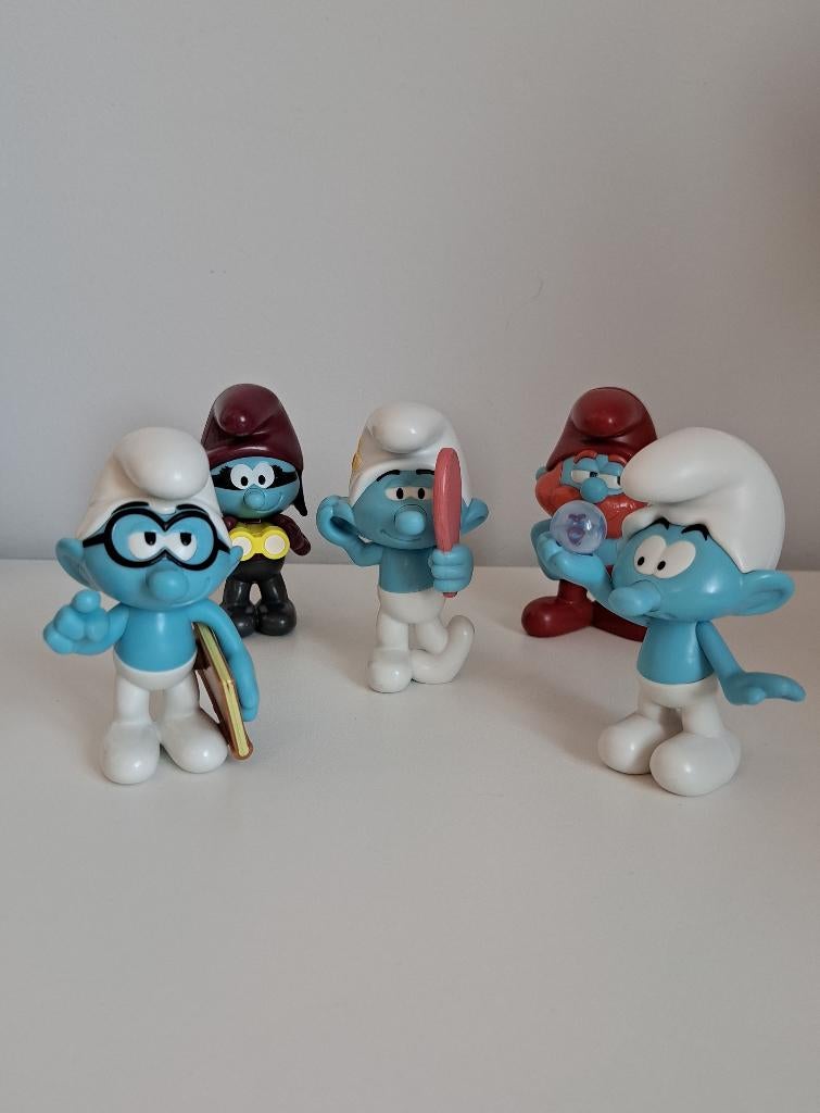 De Smurfen - Set van 5 verzamelfiguurtjes, Ophalen of Verzenden, Gebruikt, Verschillende Smurfen, Poppetje, Figuurtje of Knuffel