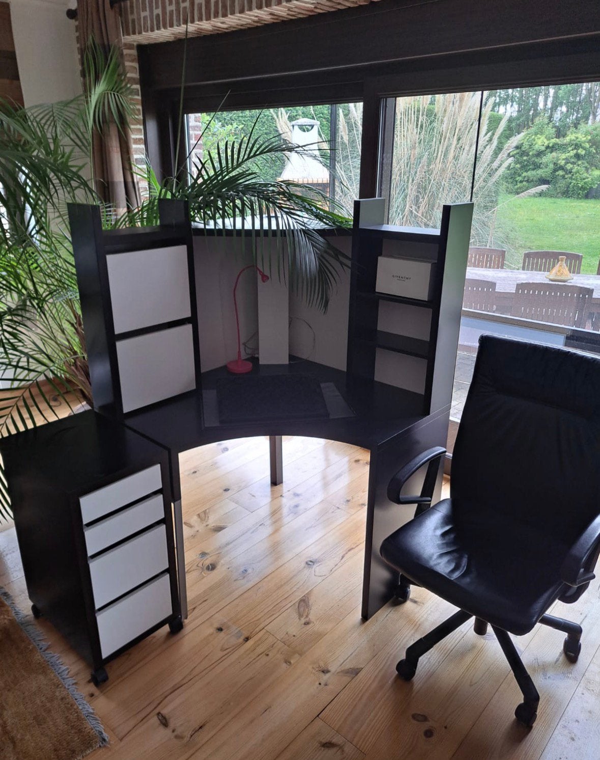 Bureau d’angle, meuble et chaise de bureau, Enlèvement, Comme neuf