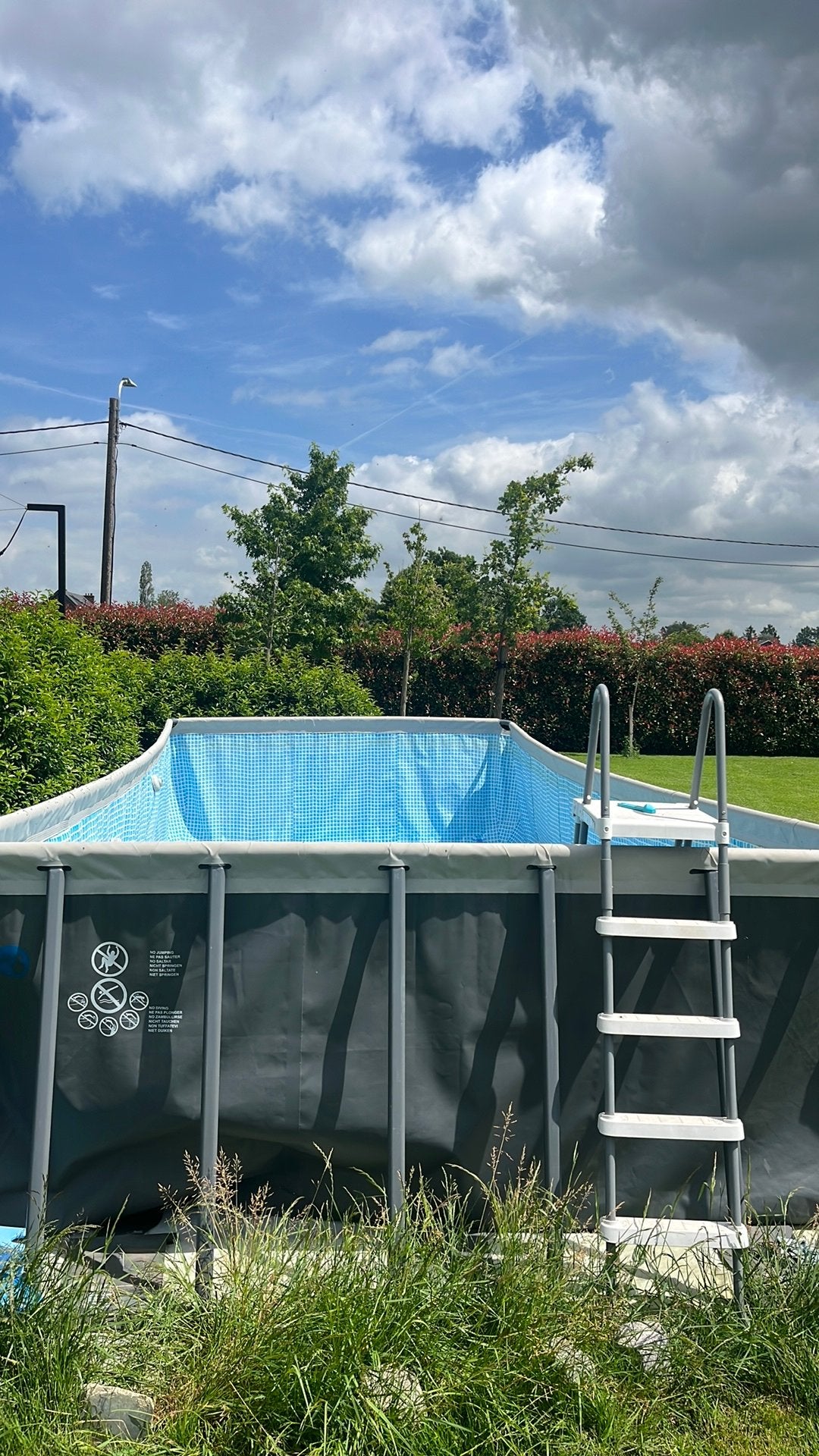 Groot intex zwembad 7m x3,6, Gebruikt, 300 cm of meer, Rechthoekig, Ophalen
