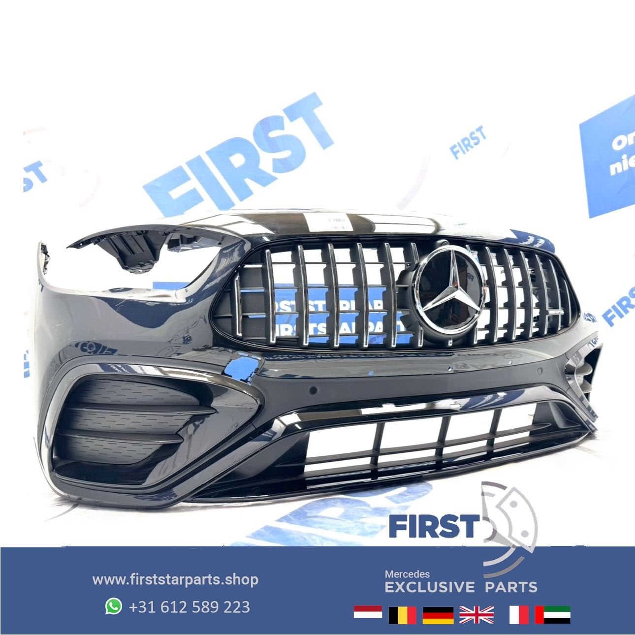 H247 FACELIFT GLA35 AMG BUMPER A2478804508 VOORBUMPER COMPLE, Gebruikt, -, Voor, Ophalen of Verzenden
