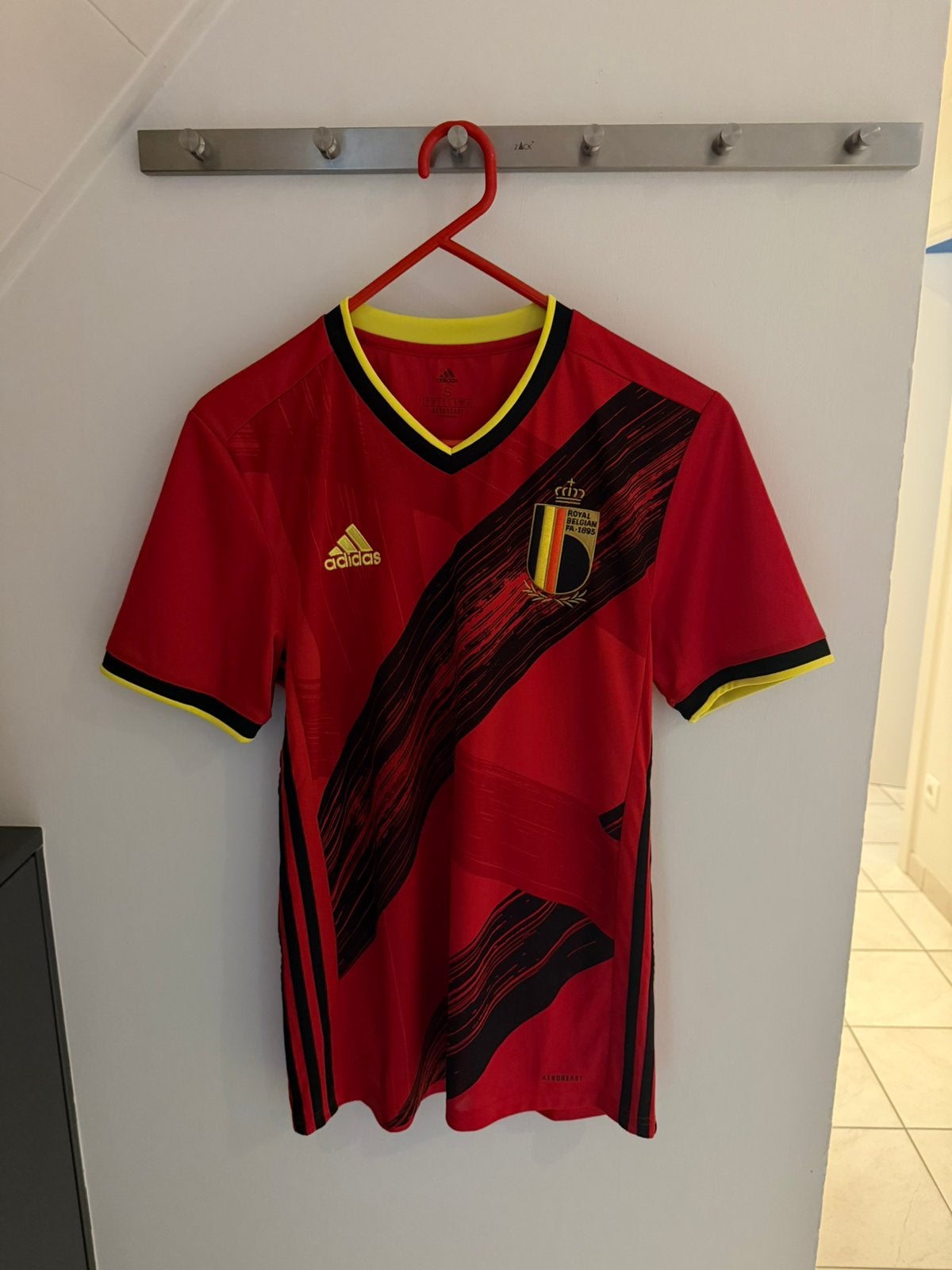 België thuisshirt 2020/21, Sport en Fitness, Voetbal, Maat S, Ophalen of Verzenden, Zo goed als nieuw, Shirt