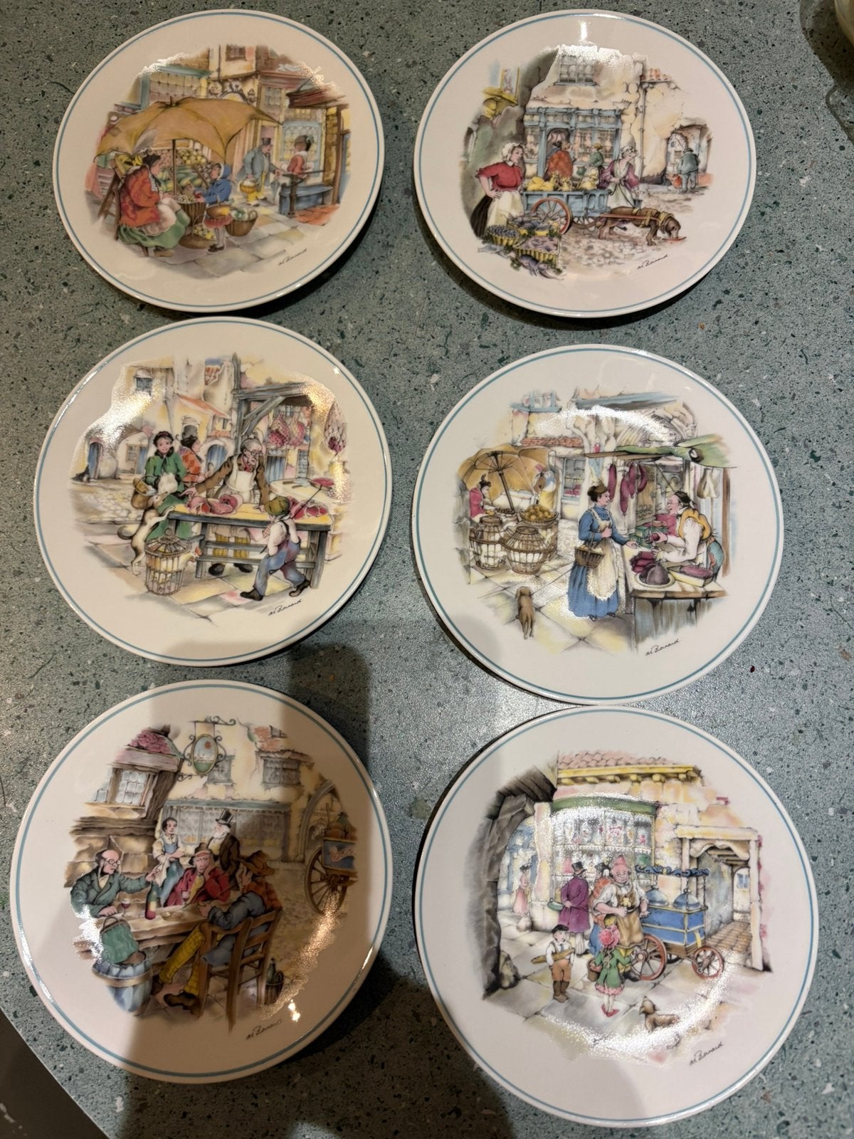 6 bordjes, Enlèvement, Comme neuf