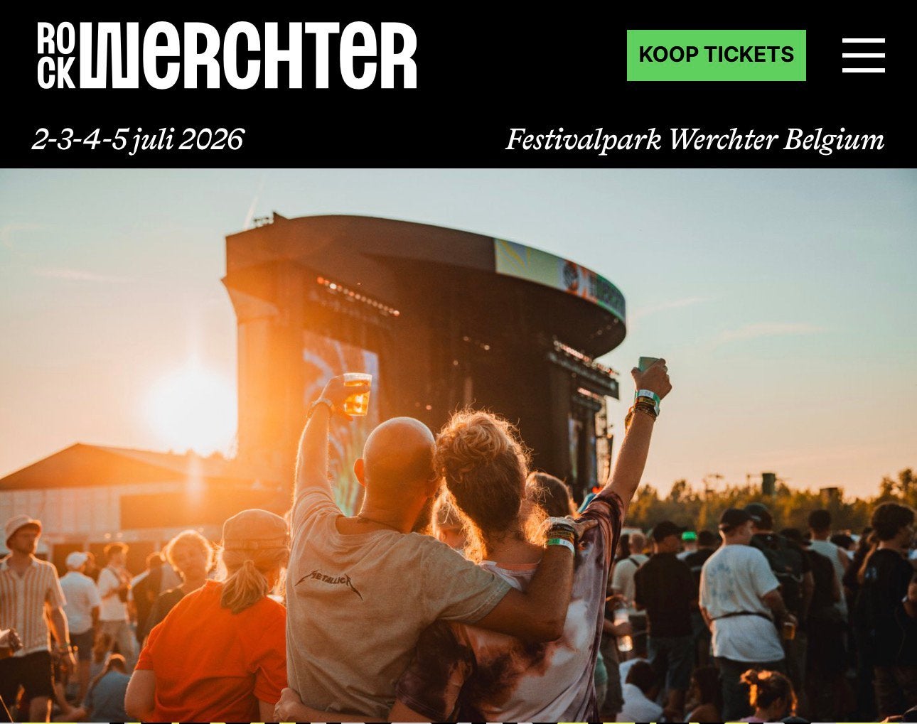 Rock Werchter 2026 Terras (vip) Combi Ticket, Tickets & Billets, Une personne, Plusieurs jours