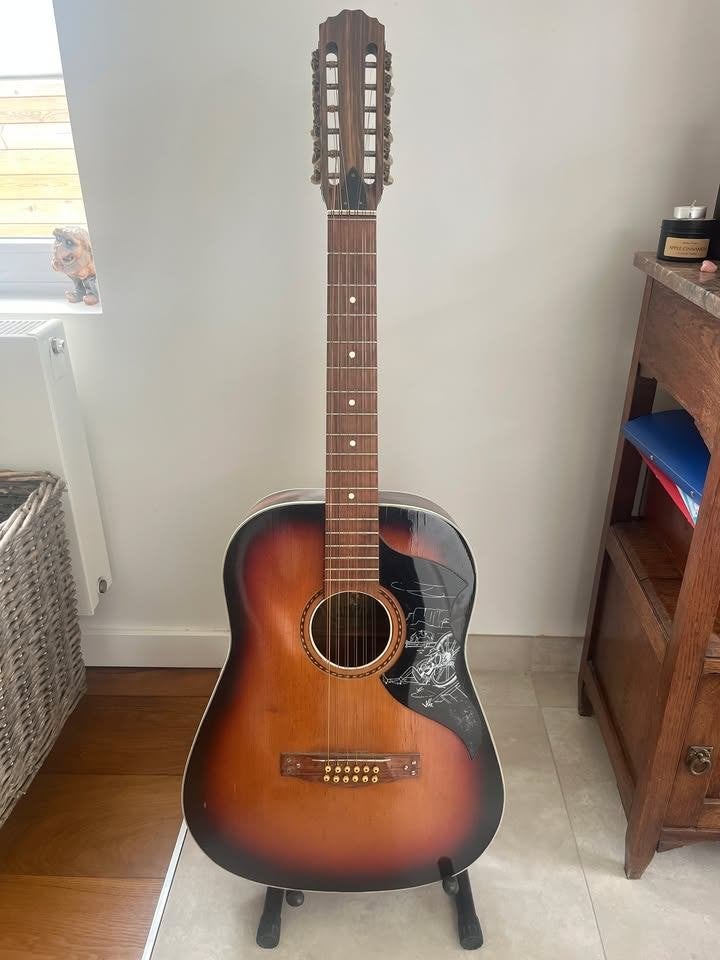 Gitaar 12snaren, Oude akoestische Amira gitaar, Ophalen, Gebruikt, Overige typen, 12-snarig