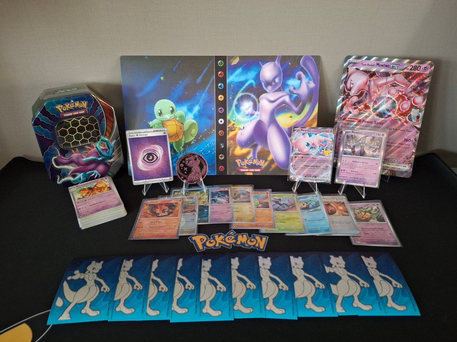 Set Mew&Mewtwo avec dossier, Enlèvement ou Envoi