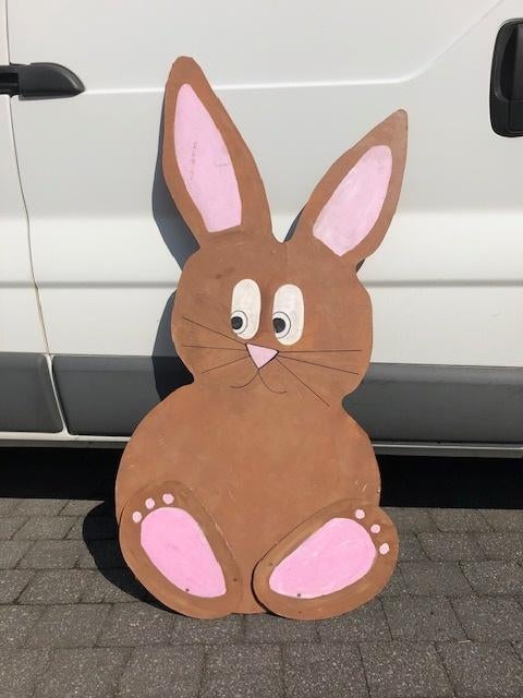Lapin de Pâques en bois, Enlèvement, Comme neuf