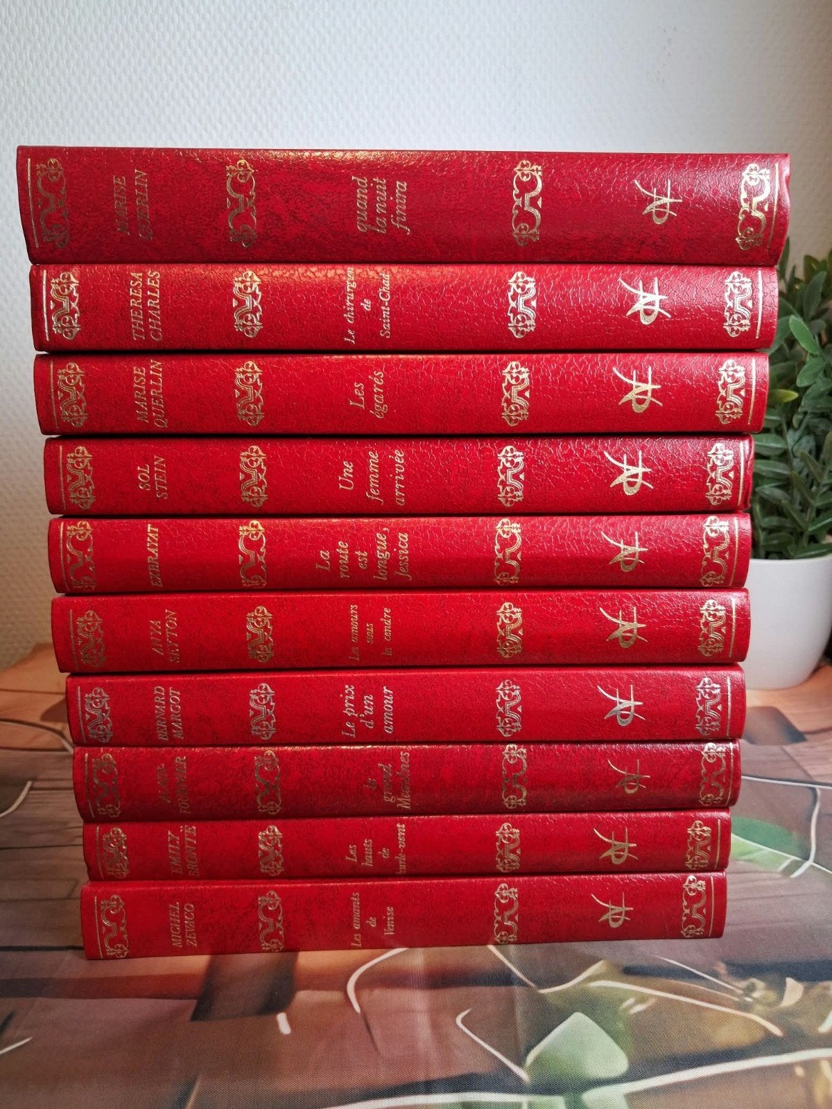 Lot de livres reliés vintage rouges – Collection – Romans, Envoi, Utilisé, Alain fournier