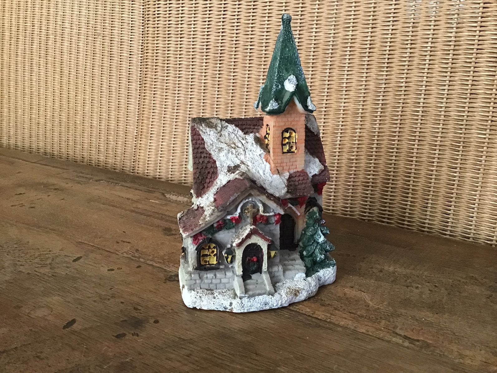 Église du village de Noël, maison de Noël, maison de l'Avent, Divers, Enlèvement ou Envoi, Utilisé