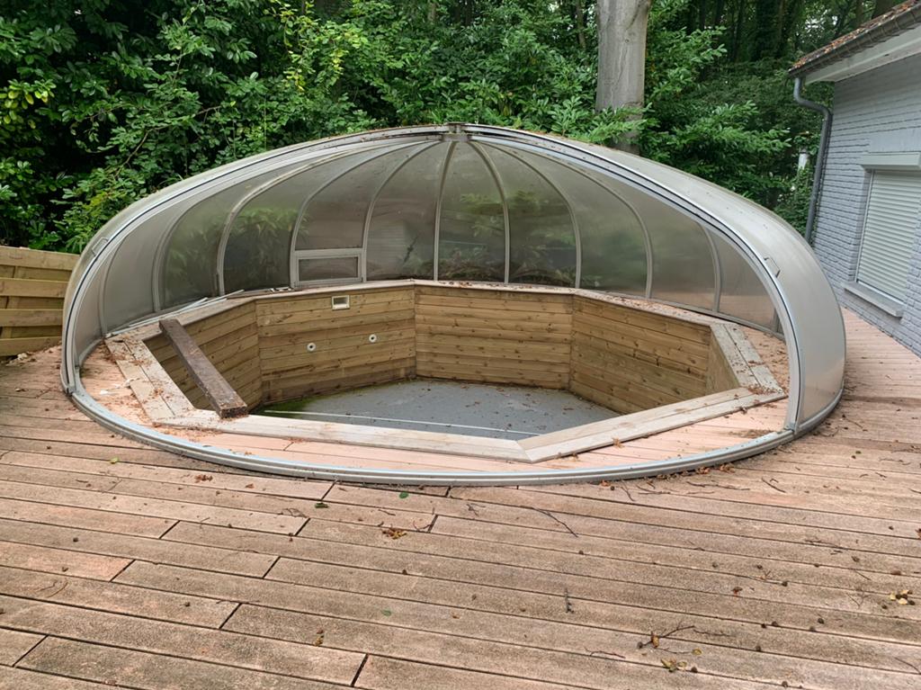 Dôme de couverture, piscine, verandas, serre,…, Jardin & Terrasse, Enlèvement, Utilisé