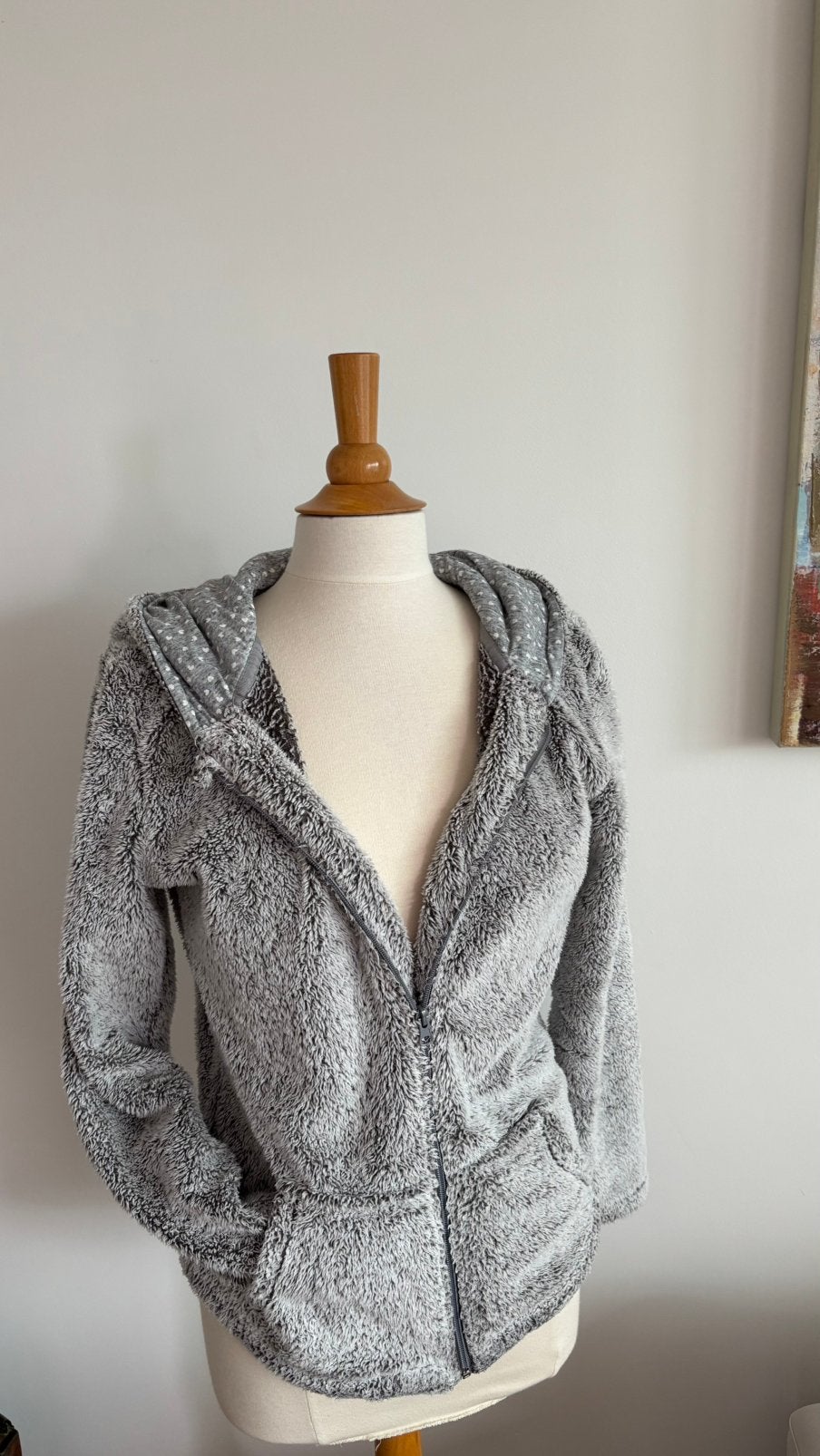 Fleece veste (medium), Enlèvement, Porté, Gris