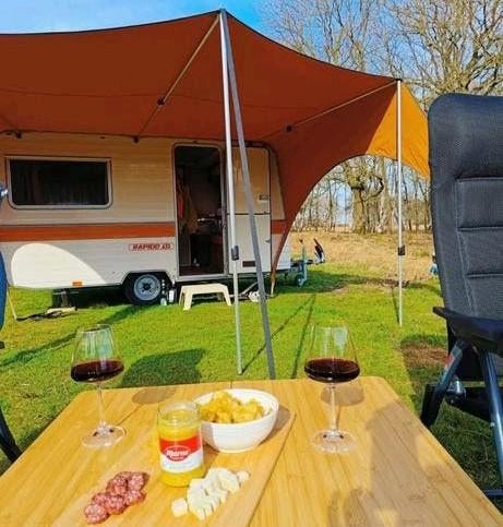 Retro Rapido caravan te huur, Ophalen
