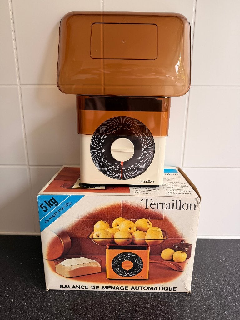 Balance cuisine vintage Terraillon NEW, Electroménager, Analogique, Balance de cuisine, Enlèvement, 1 à 500 grammes