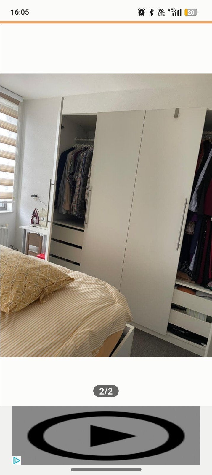 Witte Ikea pax kast, Enlèvement ou Envoi