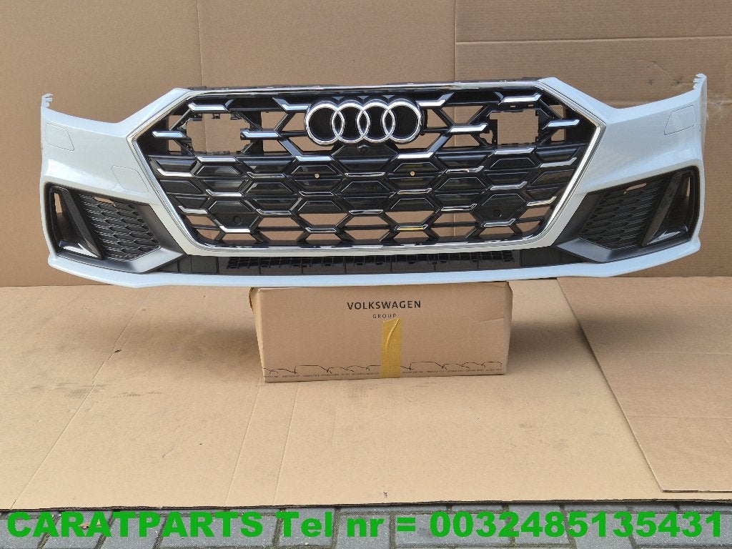 4K8807065 Audi A7 bumper A7 voorbumper A7 C8 4K S Line LS9R, Ophalen, Gebruikt, Audi, Bumper