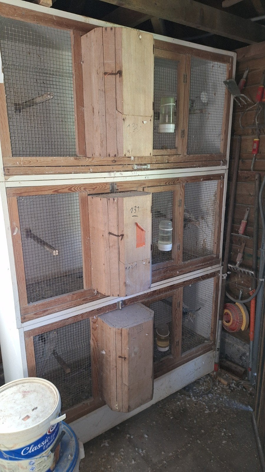 kweekkooien voor parkieten, Enlèvement, Utilisé, Bois, Cage d'élevage