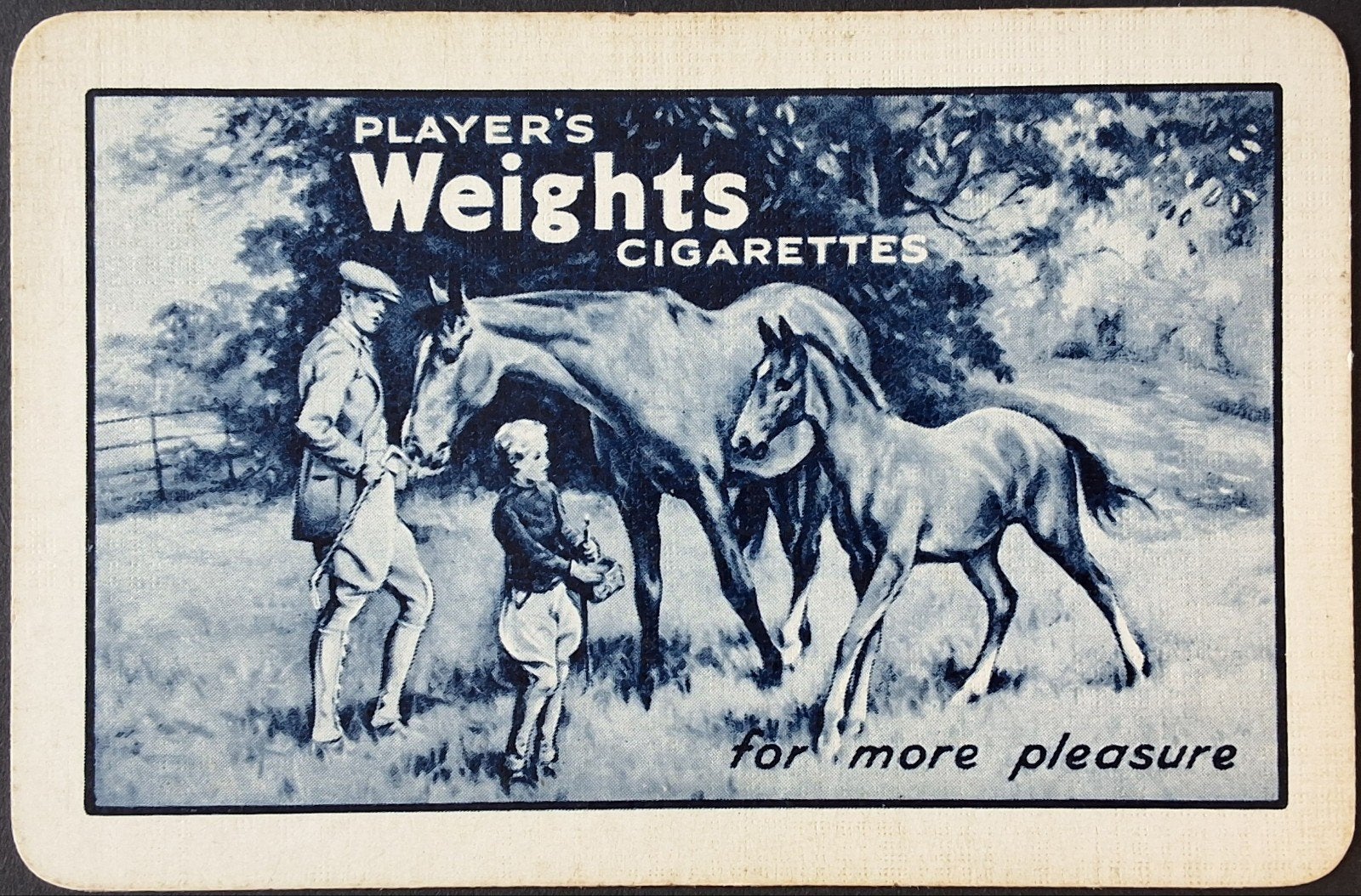 1 Speelkaart  Player's Weights, Verzamelen, Ophalen of Verzenden