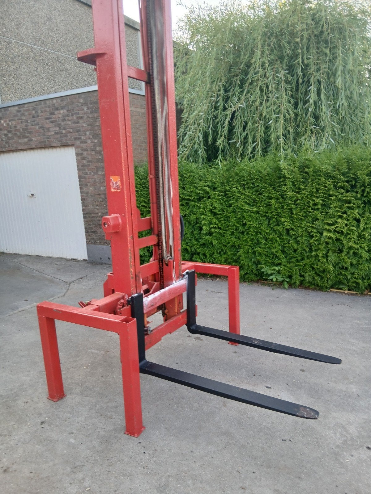 hefmast, Ophalen