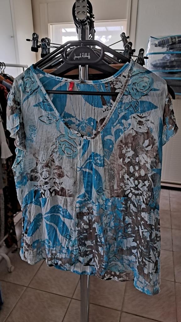 fris bloesje paprika mt 46/48 ??, Ophalen, Blauw, Maat 46/48 (XL) of groter, Paprika
