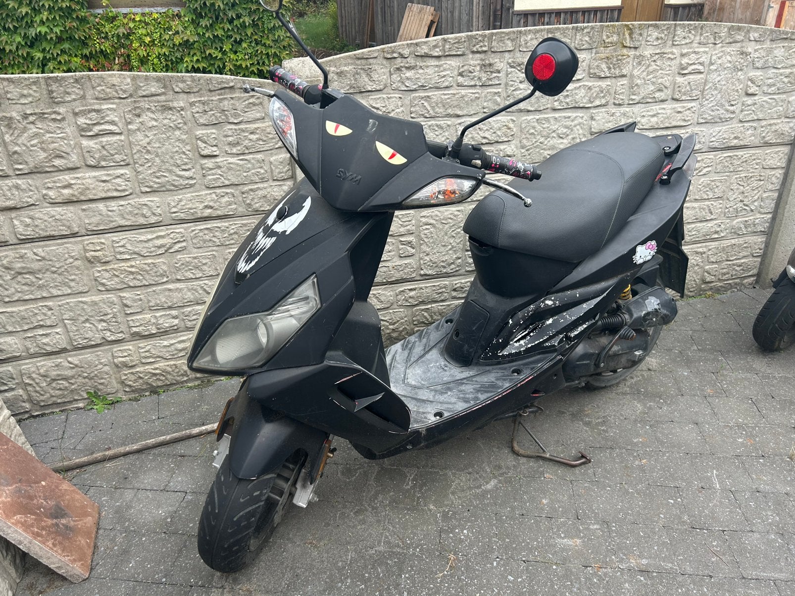 Scooter sym, Ophalen, Gebruikt