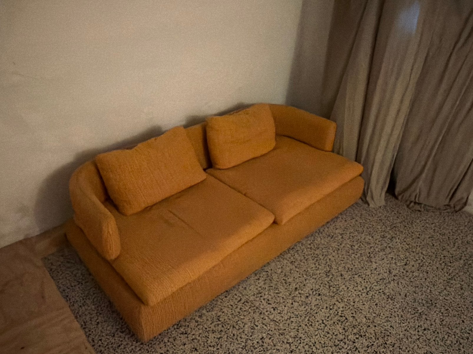 Roche Bobois 'Curl' 2-zitszetel / Iconisch design / Oranje, Ophalen, Gebruikt, Stof