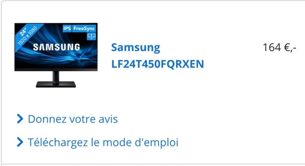 Écran Samsung 24 pouces, Enlèvement, Comme neuf, HDMI, Samsung