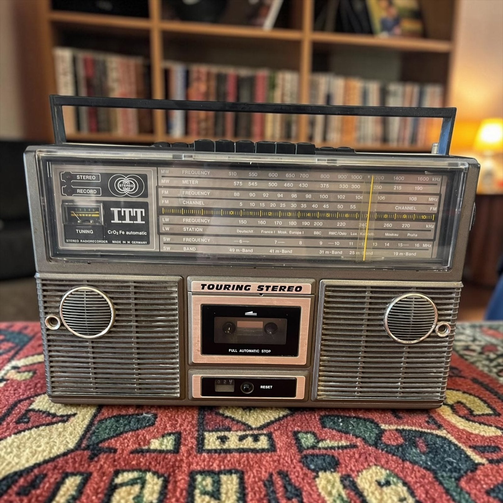 Radio/cassette/boombox portative vintage ITT, TV, Hi-fi & Vidéo, Radios, Utilisé, Radio, Enlèvement