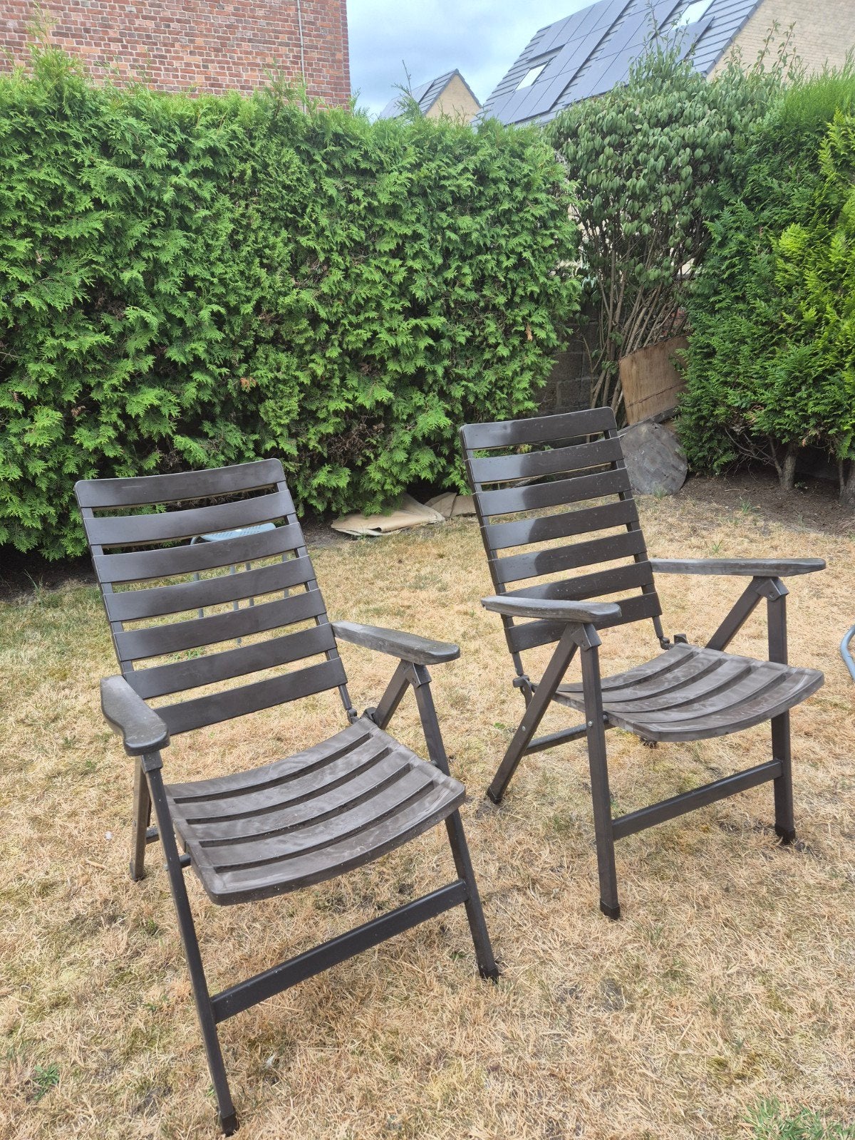 Tuinstoelen 6 euro voor 2 stoelen, Ophalen, Gebruikt