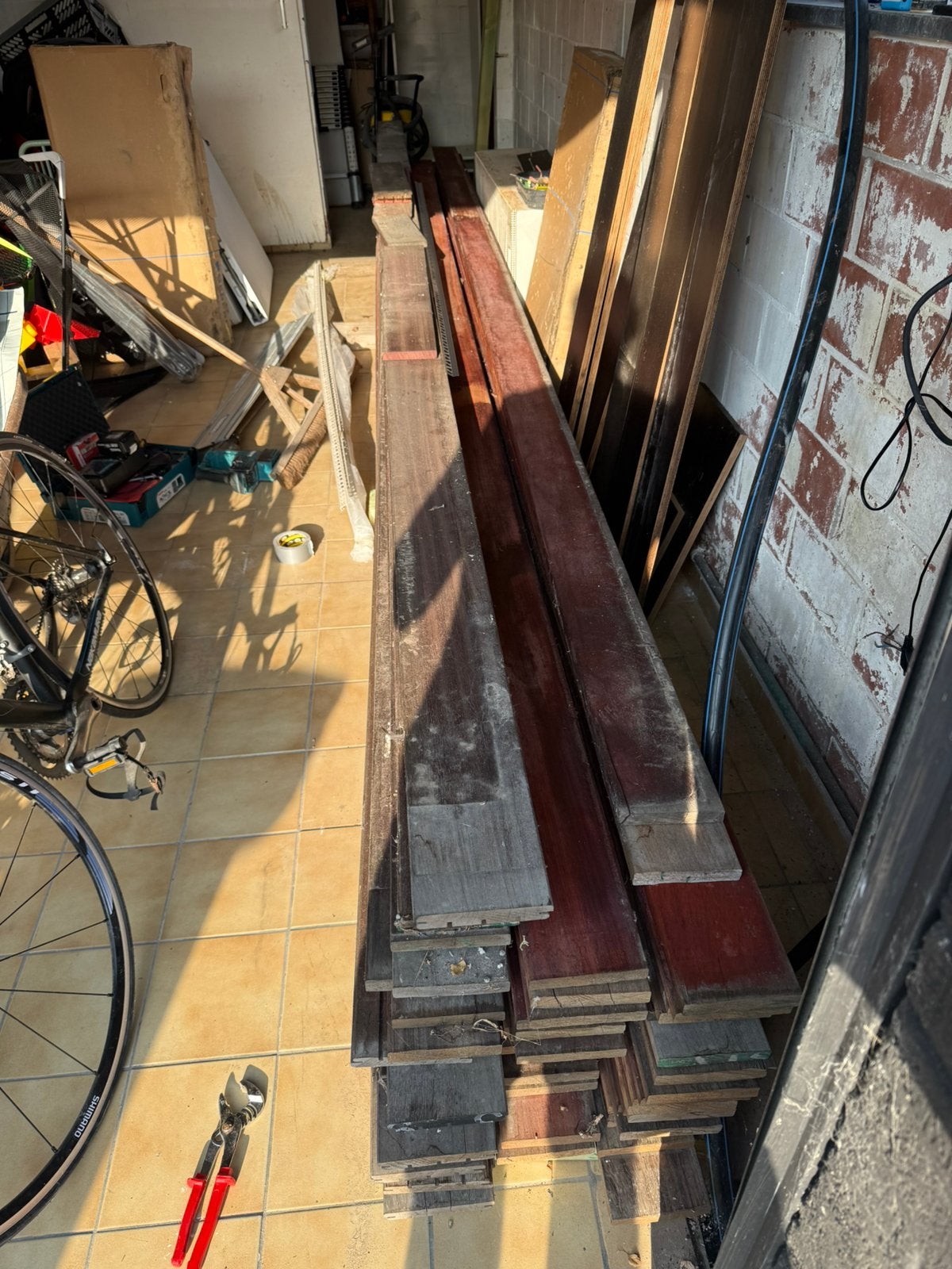 Padouk planken (nieuw), Jardin & Terrasse, Poteaux, Poutres & Planches, Enlèvement, Comme neuf, Planches