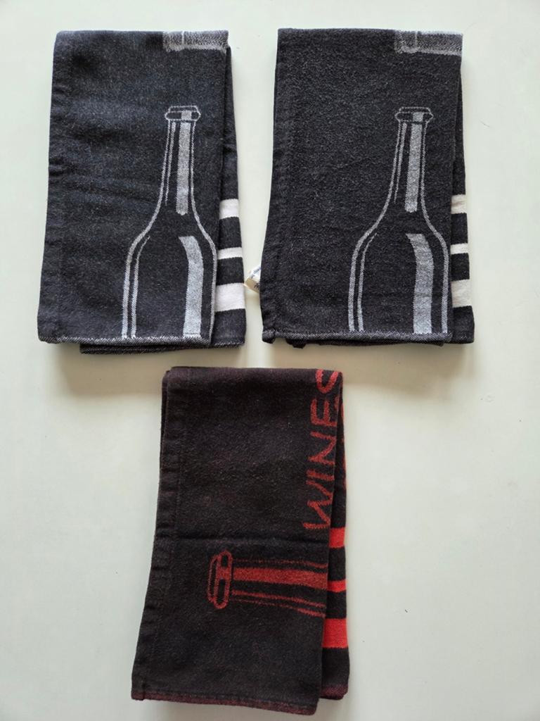 3 keukenhanddoeken, Huis en Inrichting, Keuken | Textiel, Ophalen of Verzenden, Gebruikt