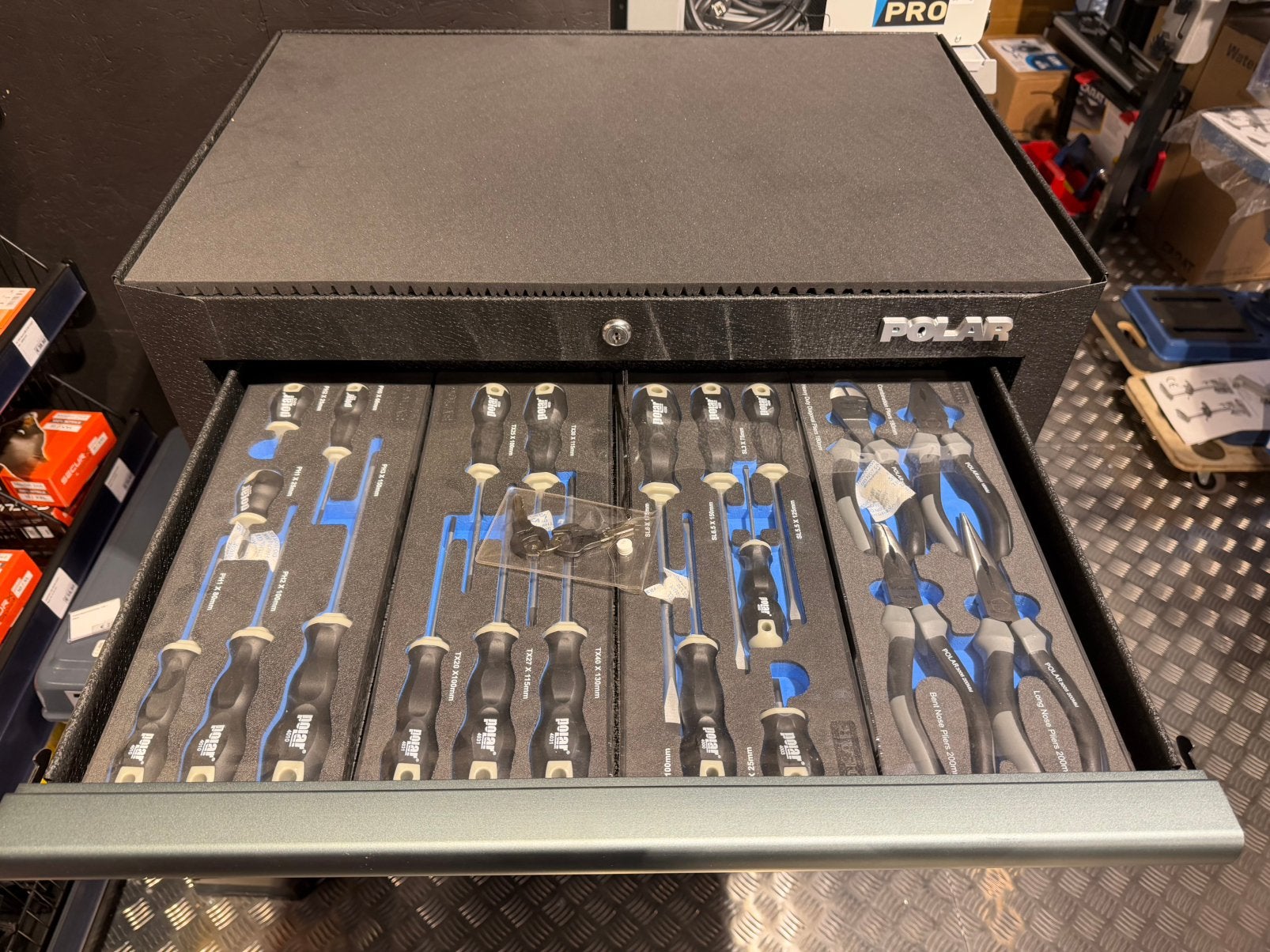 Contimac POLAR gereedschapswagen gevuld– NIEUW – oude prijs!, Bricolage & Construction, Enlèvement, Neuf, Jeu d'outils