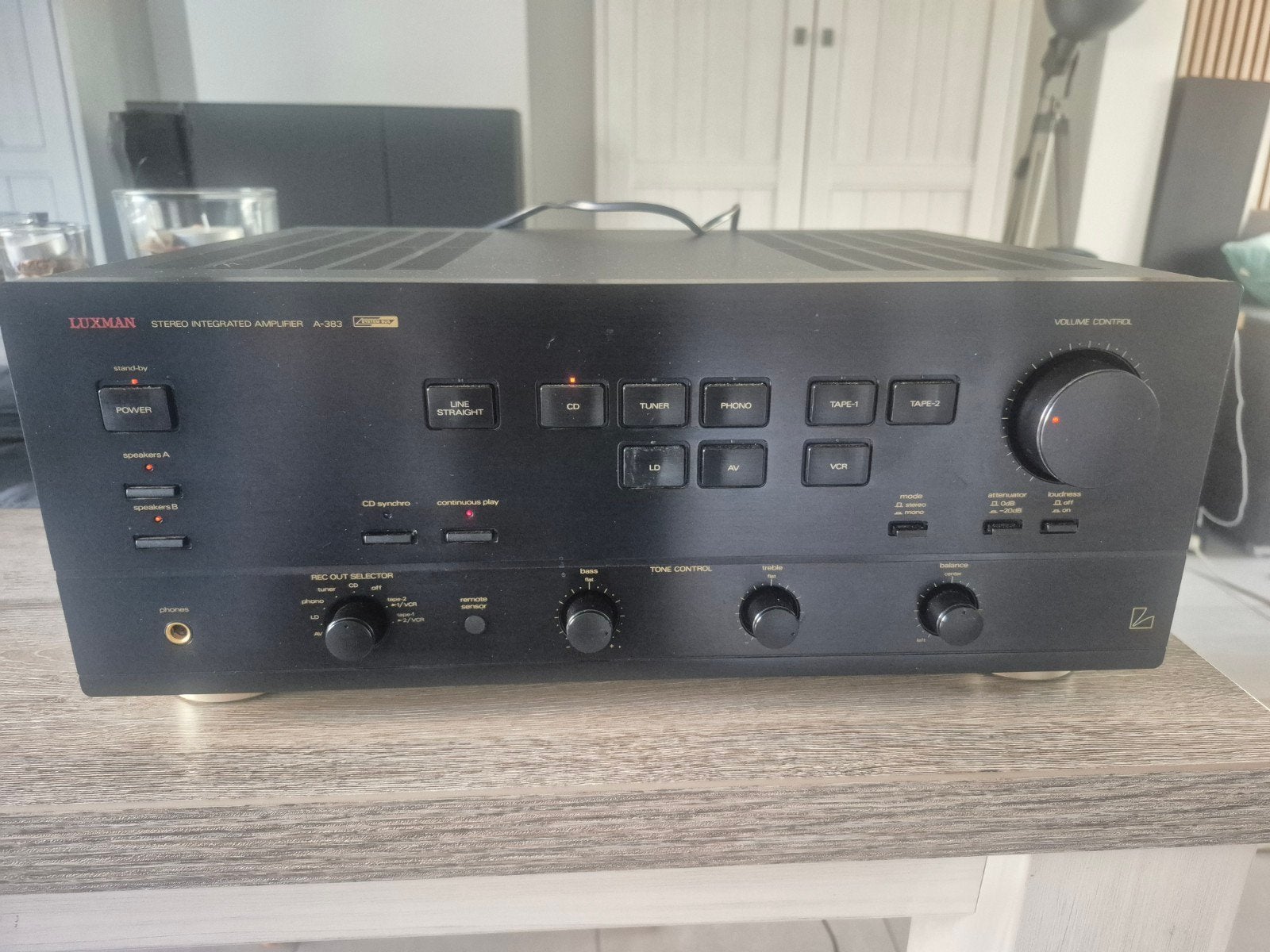 luxman a383, Enlèvement, Utilisé, Stéréo, 120 watts ou plus