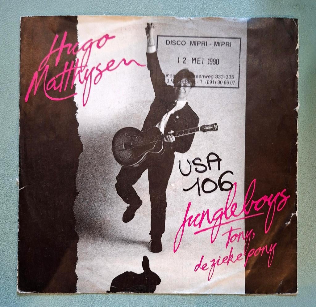 Hugo Matthysen – Jungleboys, Cd's en Dvd's, Ophalen of Verzenden, 7 inch, Rock en Metal, Single