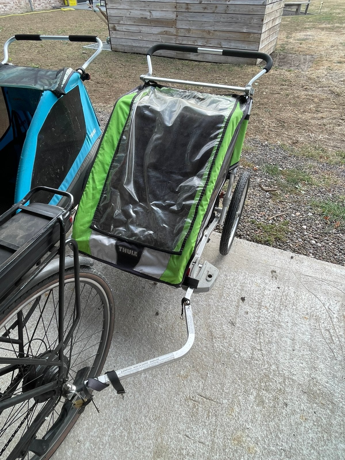 Thule fietskar, Ophalen, Gebruikt, Opvouwbaar, Kinderkar