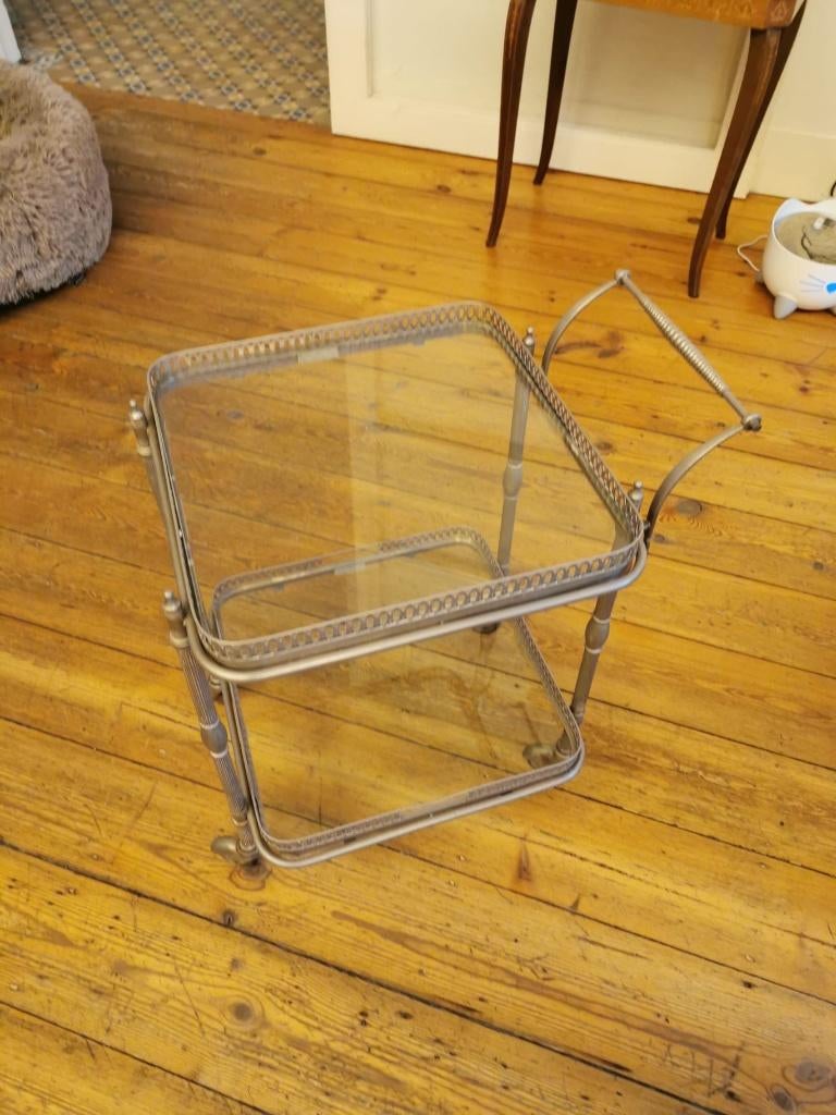 desserte roulante style neo classique, Enlèvement, Verre