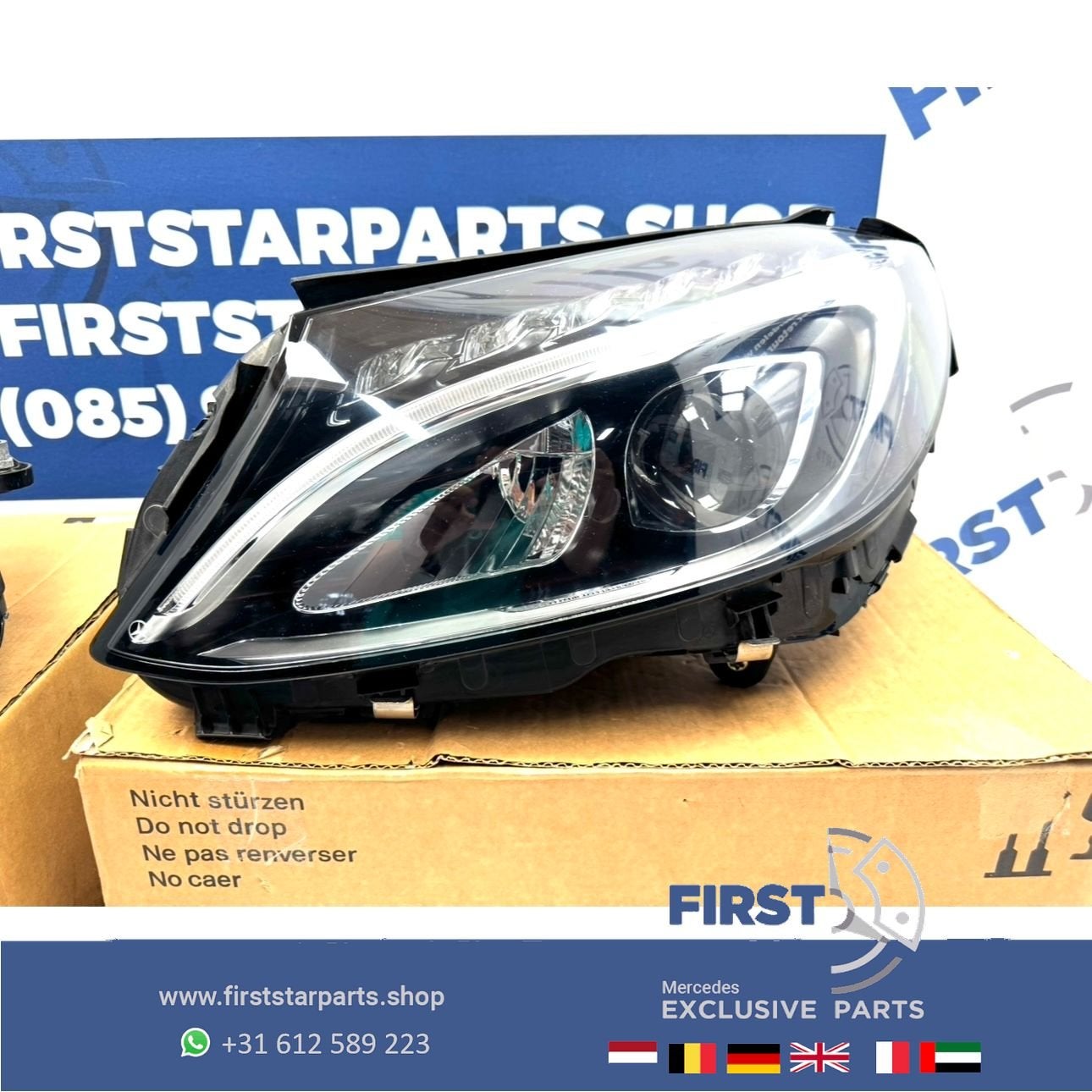 W205 LED High Performance KOPLAMP LINKS Mercedes C Klasse A2, Utilisé, -, -, Enlèvement ou Envoi