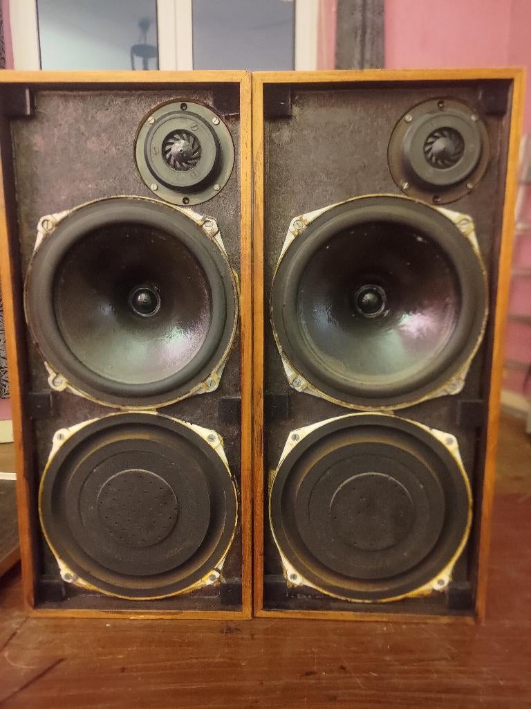 Celestion Ditton 15 (1975), Audio, Tv en Foto, Luidsprekerboxen, Gebruikt, Minder dan 60 watt, Front, Rear of Stereo speakers