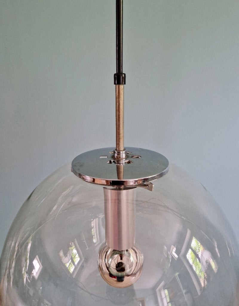 Suspension Space Age en verre fumé (6 dispo), Limburg, 1970, Enlèvement ou Envoi